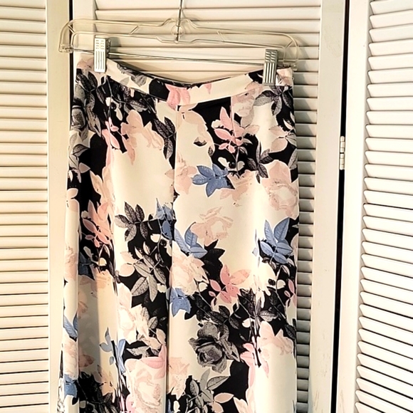 STATE OF BEING PINK FLORAL PRINT PALAZZO PANTS SZXS - Picture 2 of 7